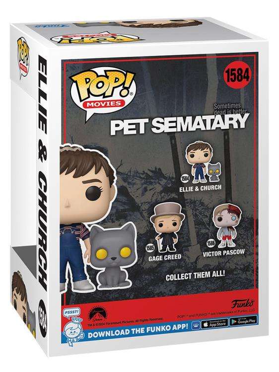 Funko POP! & BUDDY PET SEMATARY ELLIE & CHURCH VIN FIG