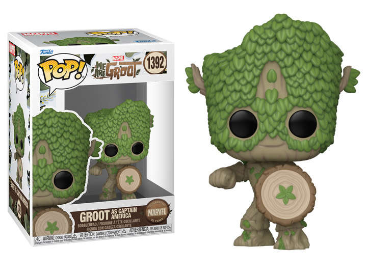 Funko POP! MARVEL WE ARE GROOT CAPTAIN AMERICA VIN FIG