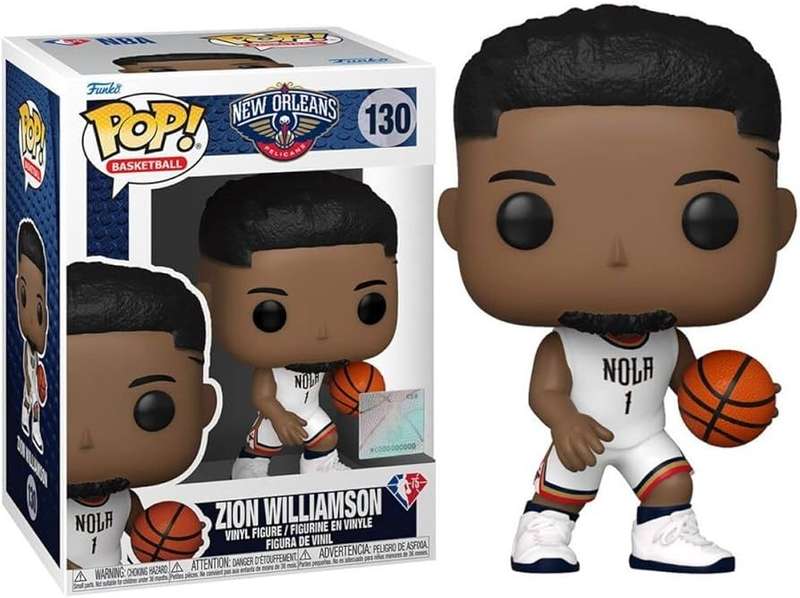 Funko POP! NBA PELICANS ZION WILLIAMSON WHITE JERSEY VIN FIG