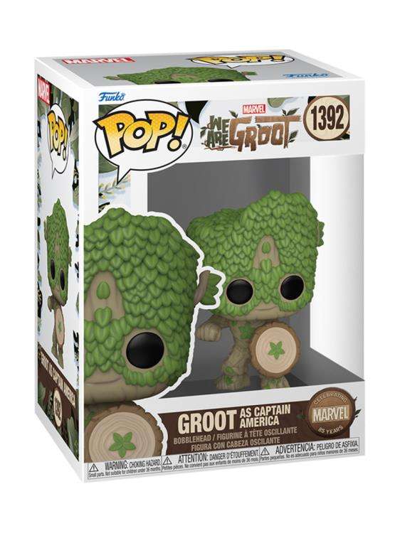 Funko POP! MARVEL WE ARE GROOT CAPTAIN AMERICA VIN FIG