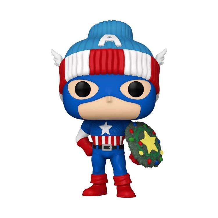 Funko POP! MARVEL HLDY S4 CAPTAIN AMERICA VIN FIG