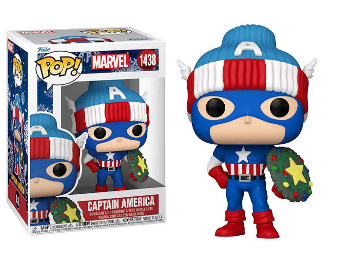 Funko POP! MARVEL HLDY S4 CAPTAIN AMERICA VIN FIG
