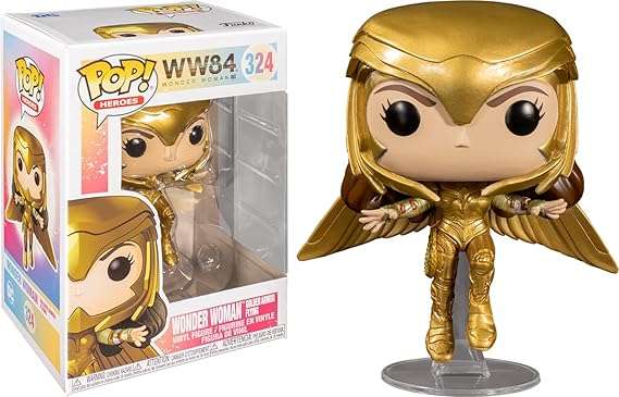 Funko POP! WONDER WOMAN 1984 WW GOLD FLYING METALLIC VIN FIG