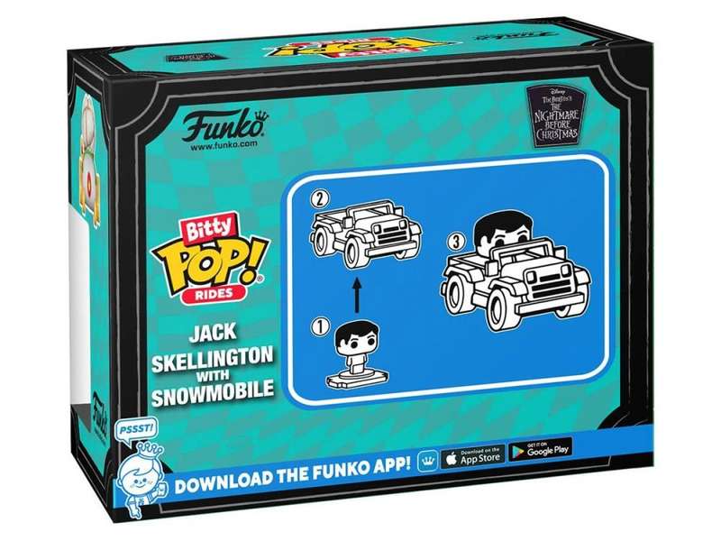 Funko BITTY POP! RIDE NIGHTMARE BEFORE XMAS JACK W SNOWMOBILE