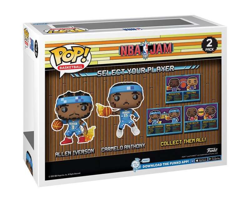 Funko POP! NBA JAM NUGGETS IVERSON/ANTHONY 2PK VIN FIG