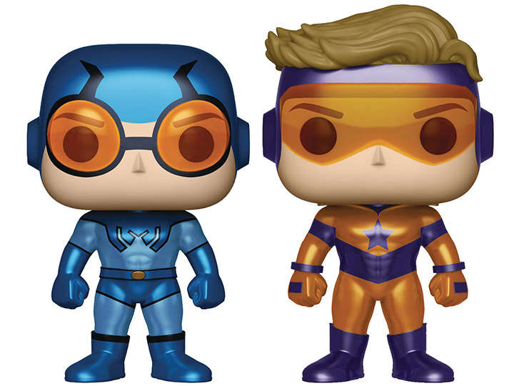 Funko POP! HEROES BOOSTER GOLD & BLUE BEETLE PX VIN FIG METALLIC 2P