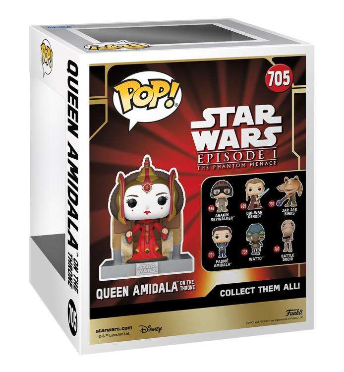 Funko POP! DELUXE STAR WARS AMIDALA ON THRONE VIN FIG