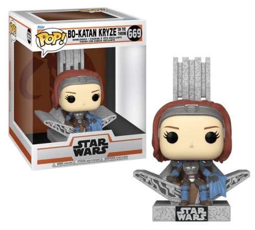 Funko POP! DLX MANDALORIAN BO-KATAN ON THRONE