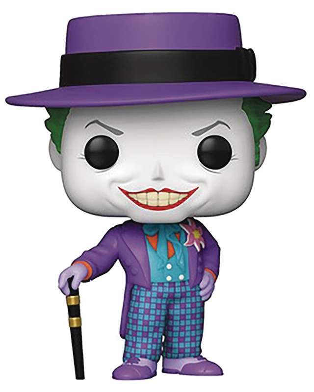 Funko POP! HEROES BATMAN 1989 JOKER W/HAT VINYL FIG