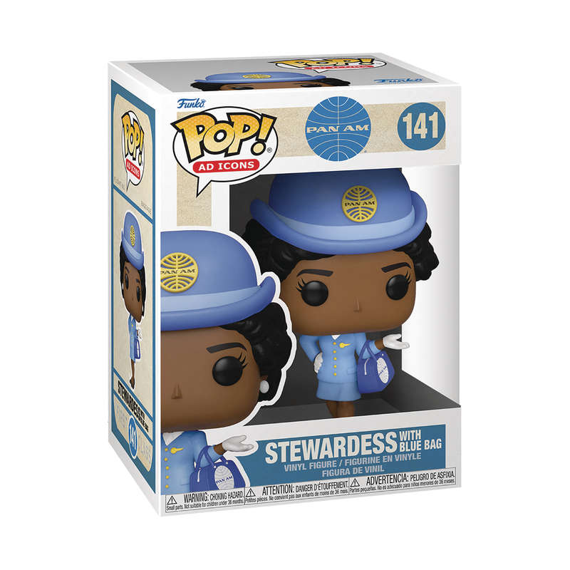 Funko! POP AD ICONS PAN AM STEWARDESS W/ BU BAG VINYL FIG