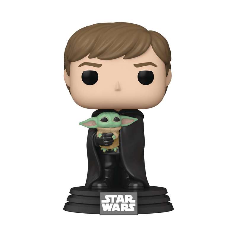 Funko! POP STAR WARS MANDALORIAN LUKE W/ CHILD VIN FIG