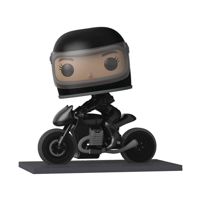 Funko! POP RIDES DLX THE BATMAN SELINA KYLE ON MOTORCYCLE VIN FIG