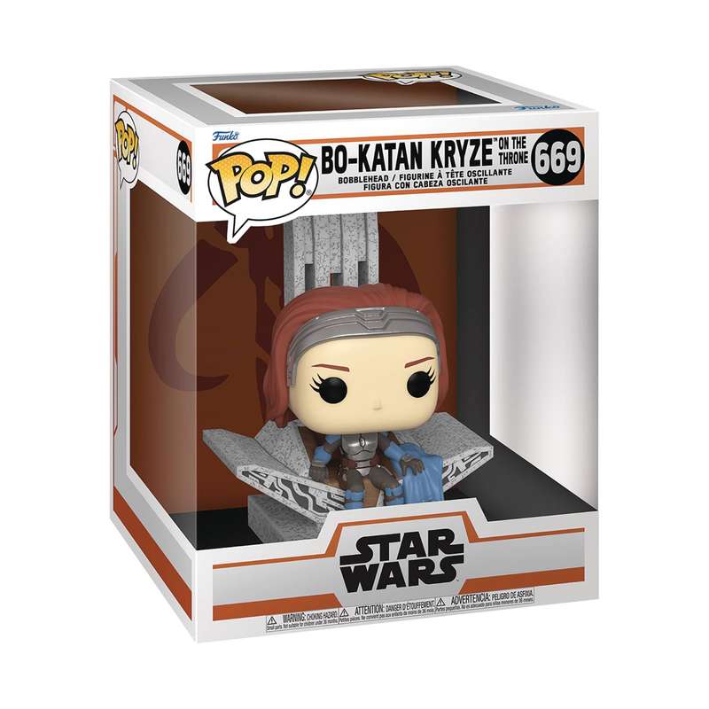 Funko POP! DLX MANDALORIAN BO-KATAN ON THRONE