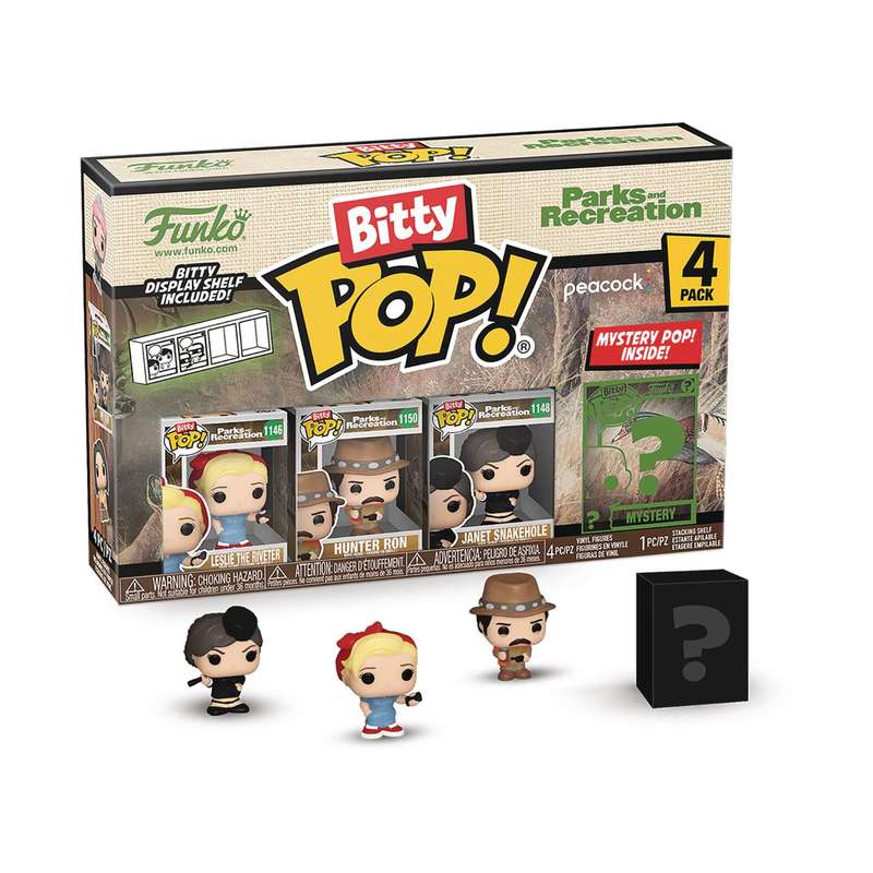 Funko BITTY POP PARKS & REC LESLIE 4PK VIN FIG