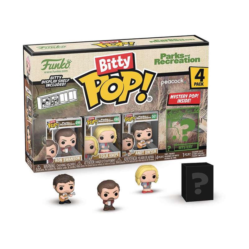 Funko BITTY POP! PARKS & REC RON 4PK VIN FIG