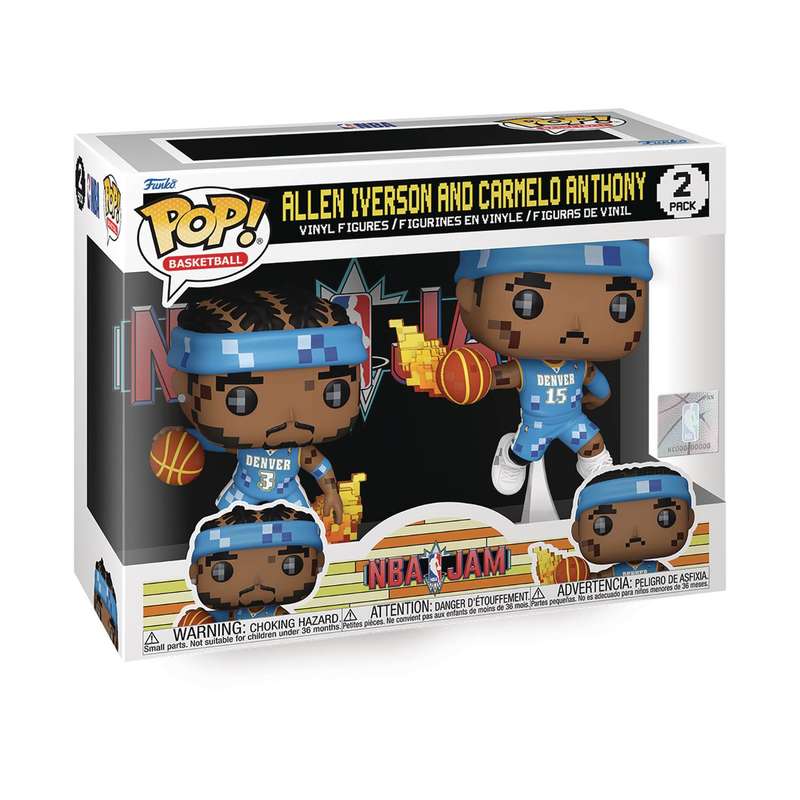Funko POP! NBA JAM NUGGETS IVERSON/ANTHONY 2PK VIN FIG
