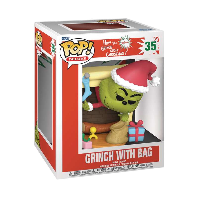 Funko! POP DELUXE HTGSC GRINCH W/BAG VIN FIG