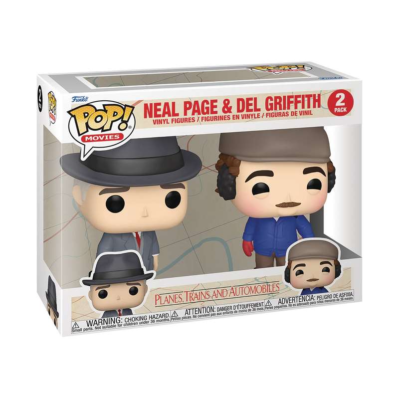 Funko! POP MOVIES PLANES TRAINS AUTOMOBILES NEAL DEL 2PK VIN FIG