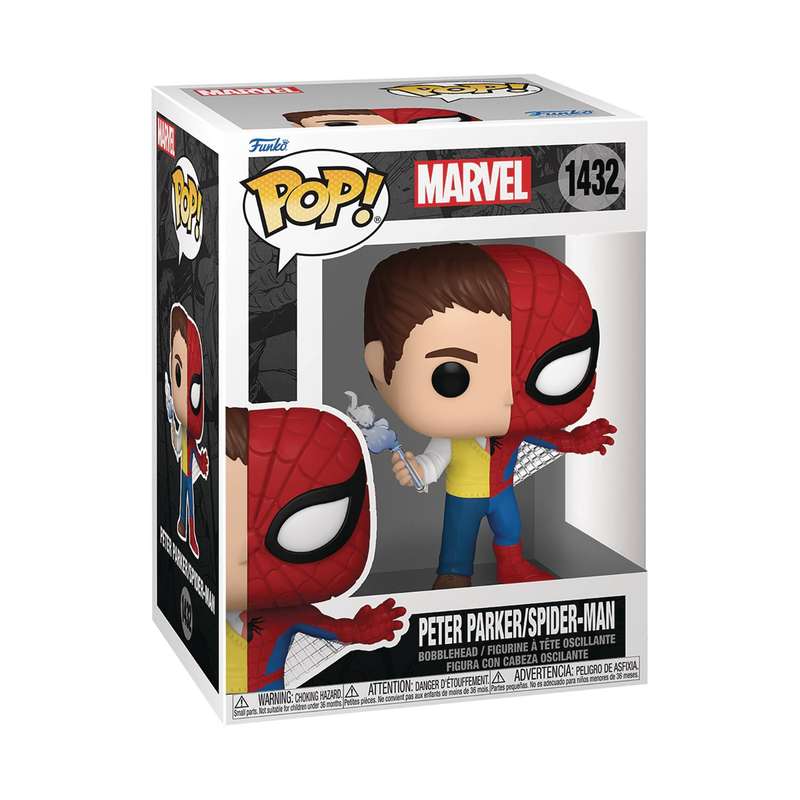 Funko POP! MARVEL SPLIT SPIDER-MAN/PETER PARKER VIN FIG