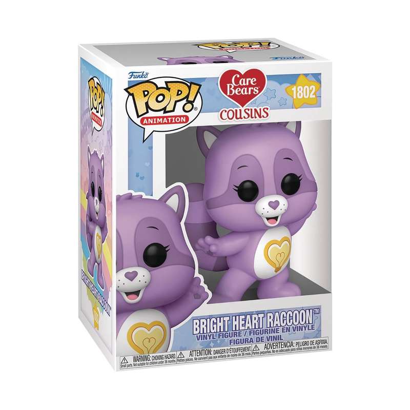 Funko POP! ANIMATION CARE BEAR COUSINS BRIGHT HEART RACCOON FIG