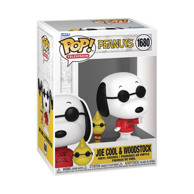 Funko POP! & BUDDY PEANUTS S7 JOE COOL W WOODSTOCK FIG