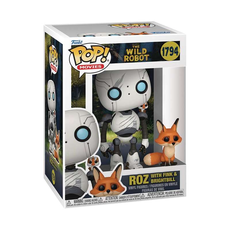 Funko POP! & BUDDY WILD ROBOT ROZ W BRIGHTBILL & FINK FIG