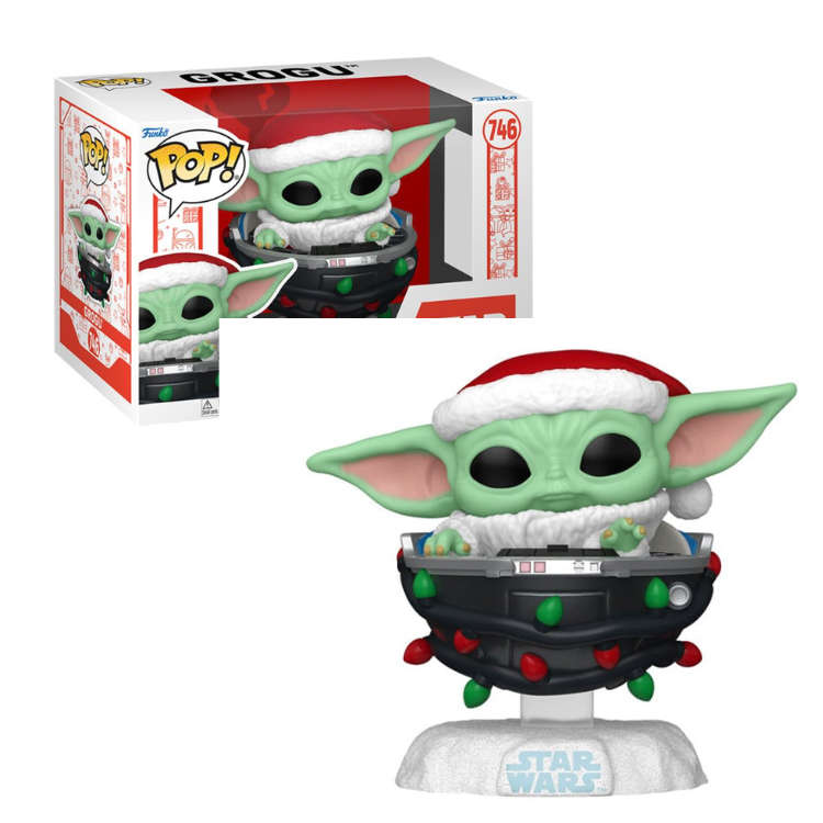 Funko POP! STAR WARS MANDO HLDY GROGU PRAM VIN FIG