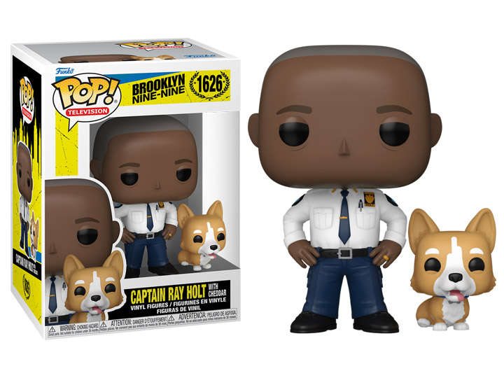 Funko POP! TV BROOKLYN NINE NINE CAPTAIN HOLT W CHEDDAR VIN FIG