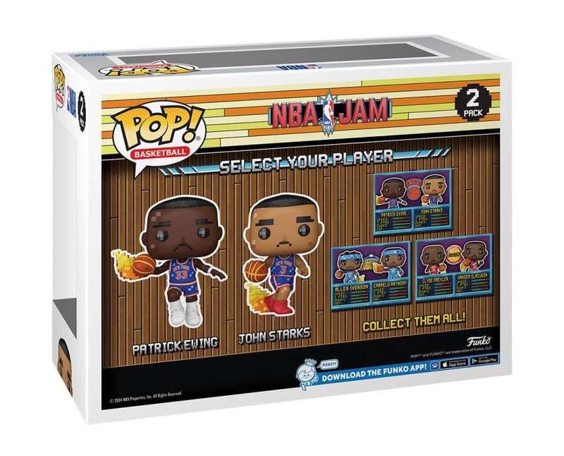 Funko POP! NBA JAM KNICKS EWING/STARKS 2PK VIN FIG