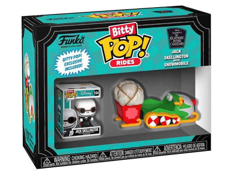 Funko BITTY POP! RIDE NIGHTMARE BEFORE XMAS JACK W SNOWMOBILE