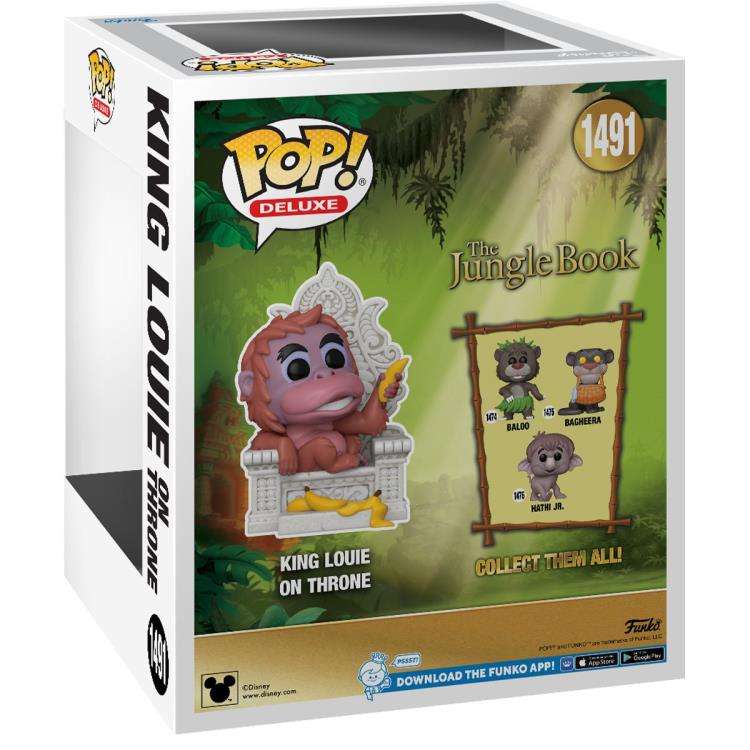 Funko POP! DELUXE THE JUNGLE BOOK S2 KING LOUIE ON THRONE VIN FIG