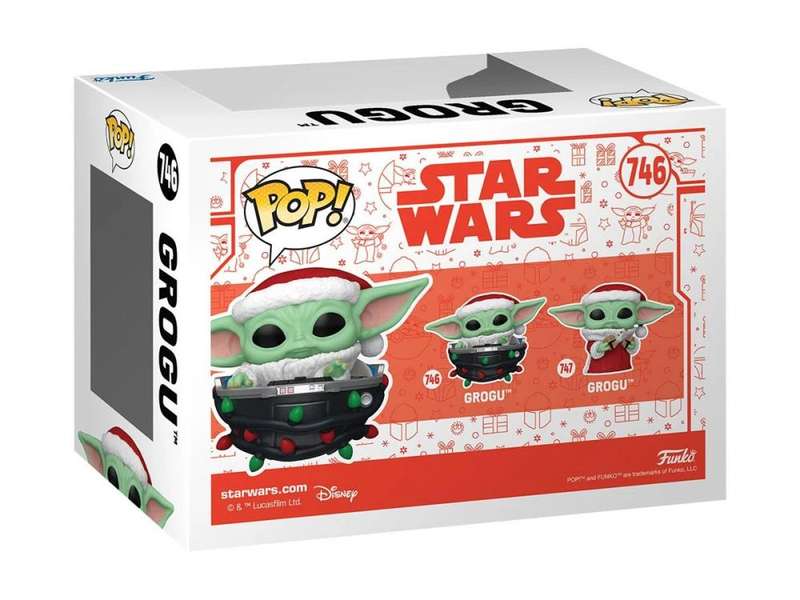 Funko POP! STAR WARS MANDO HLDY GROGU PRAM VIN FIG