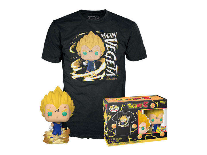 Funko POP&TEE DBZ MAJIN VEGETA(GW) Size L
