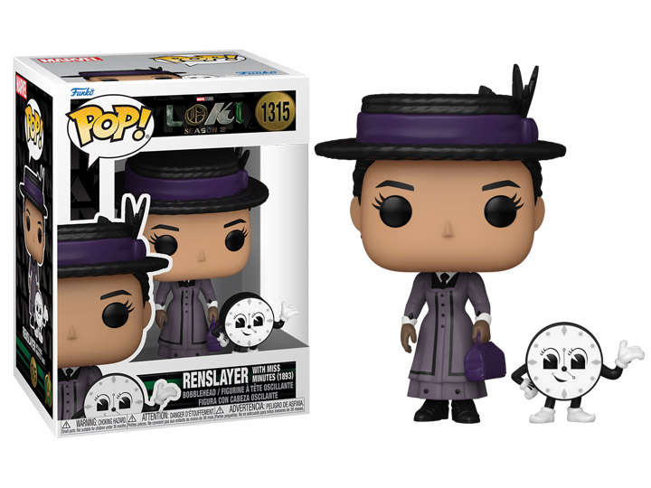 Funko POP! AND BUDDY LOKI SEASON 2 RENSLAYER W/MISS MINUTES VIN FIG