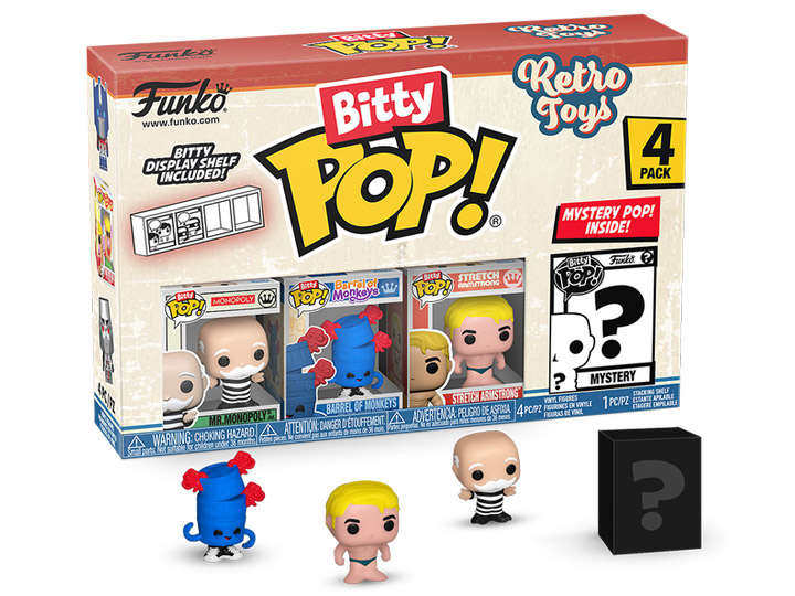 Funko BITTY POP! RETRO TOYS MR MONOPOLY 4PK FIG