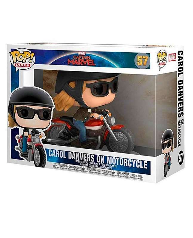 Funko POP! RIDES CAPTAIN MARVEL CAROL DANVERS ON MOTORCYCLE VIN FIG