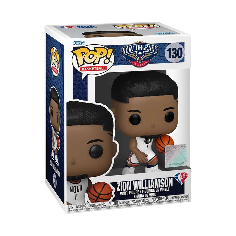 Funko POP! NBA PELICANS ZION WILLIAMSON WHITE JERSEY VIN FIG