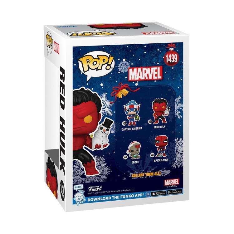 Funko POP! MARVEL HLDY S4 RED HULK VIN FIG