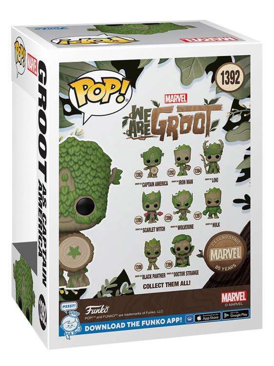 Funko POP! MARVEL WE ARE GROOT CAPTAIN AMERICA VIN FIG