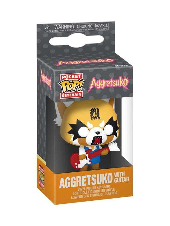 Funko POP! KEYCHAIN AGGRETSUKO W GUITAR FIG