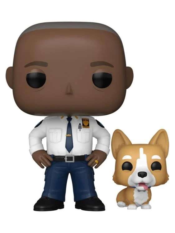 Funko POP! TV BROOKLYN NINE NINE CAPTAIN HOLT W CHEDDAR VIN FIG