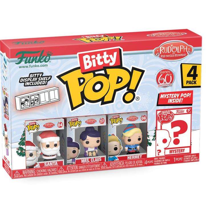 Funko BITTY POP! RUDOLPH SANTA 4PK