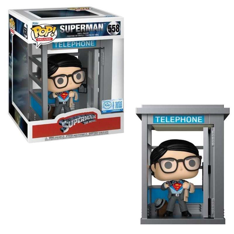 Funko POP! Deluxe: DC Comics Superman with Booth Figure