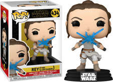 Funko! POP STAR WARS SWEP9 REY W/2 LIGHT SABERS VINYL FIG