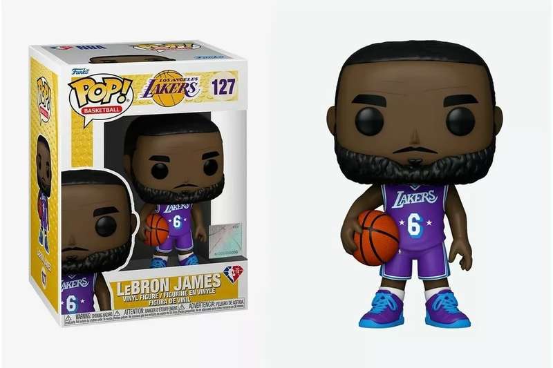 Funko POP! NBA LAKERS LEBRON JAMES PURPLE JERSEY VIN FIG