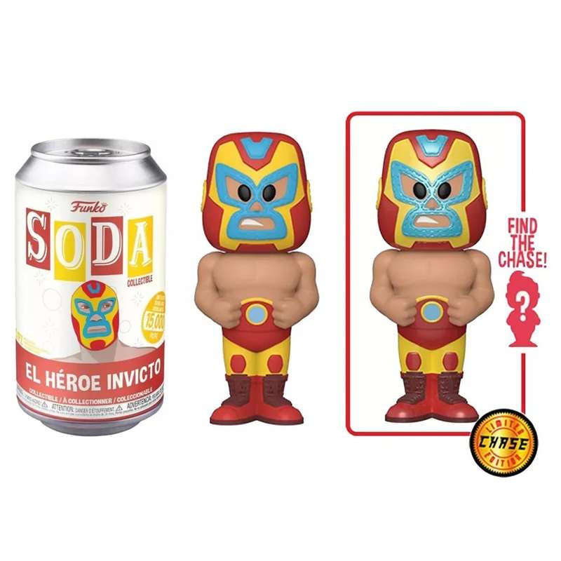 Funko VINYL SODA! LUCHADORES IRON MAN W/ METALLIC