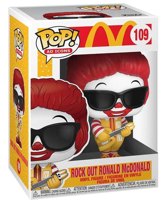POP AD ICONS MCDONALDS ROCK OUT RONALD VINYL FIGURE