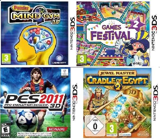 4x Nintendo 3ds games bundle