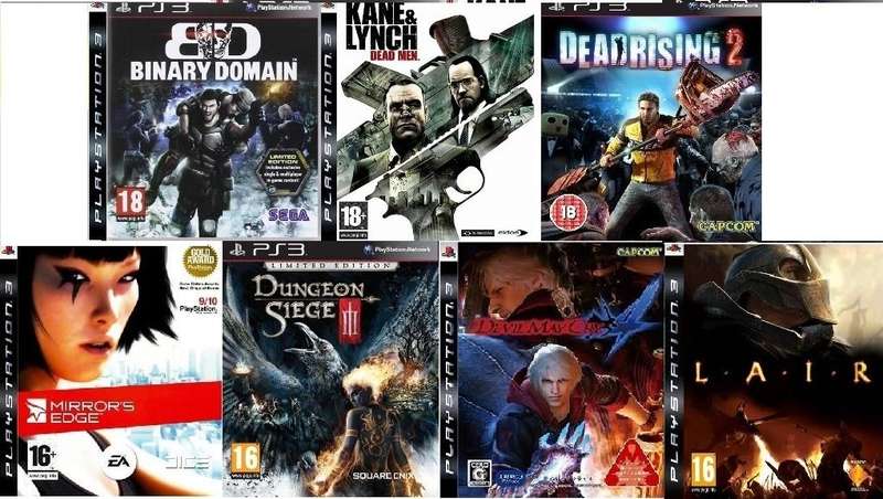 7  Playstation 3 games bundle ps3