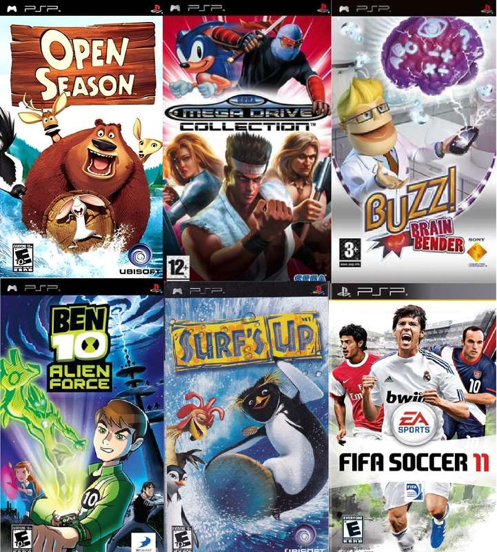 Playstation portable game Bundle - psp